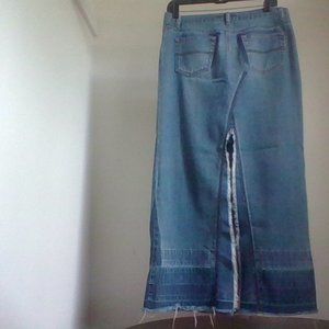 Express long denim skirt